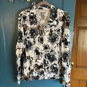 Cathy Daniels Monochrome Floral Jacket